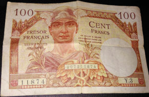 100 francs Trésor Français type 1947