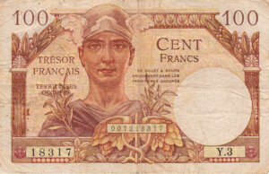 100 francs Trésor Français type 1947