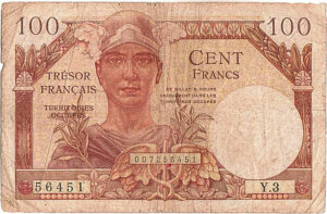 100 francs Trésor Français type 1947