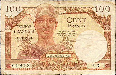 100 francs Trésor Français type 1947