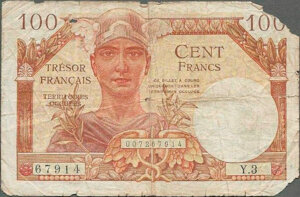 100 francs Trésor Français type 1947