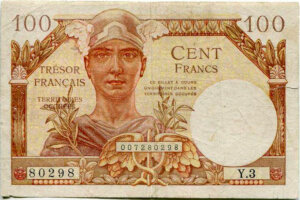 100 francs Trésor Français type 1947