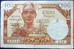 100 francs Trésor Français type 1947