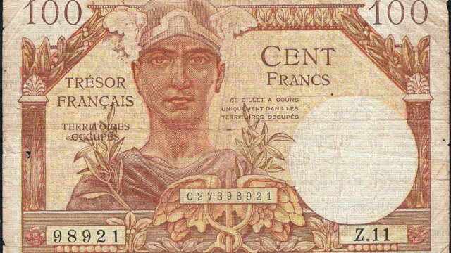 100 francs Trésor Français type 1947