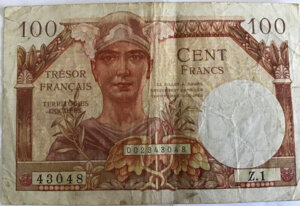 100 francs Trésor Français type 1947