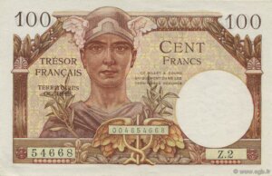 100 francs Trésor Français type 1947