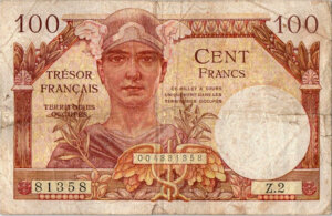 100 francs Trésor Français type 1947