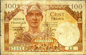 100 francs Trésor Français type 1947