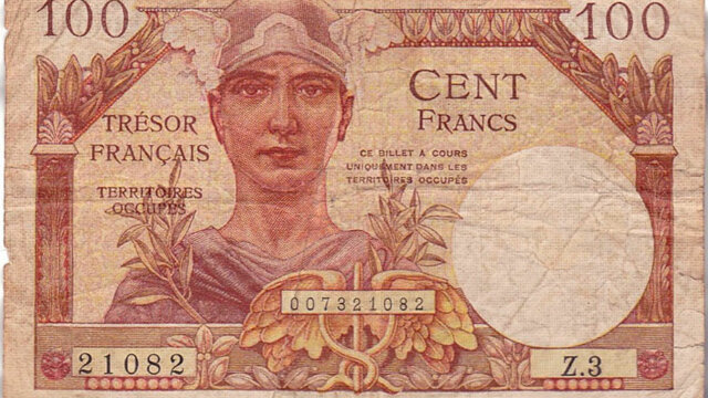 100 francs Trésor Français type 1947