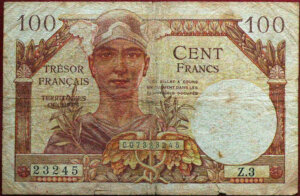 100 francs Trésor Français type 1947