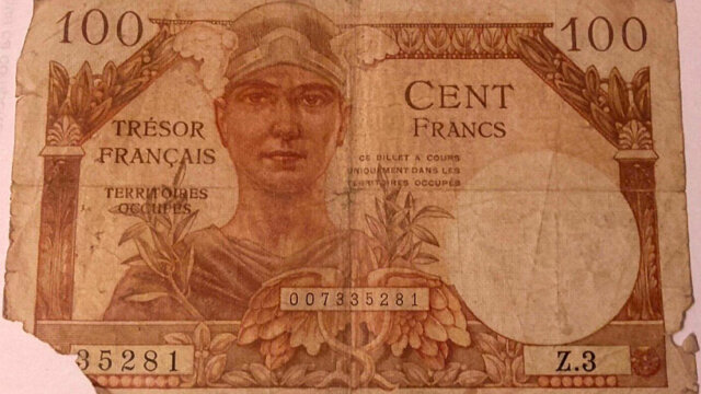 100 francs Trésor Français type 1947