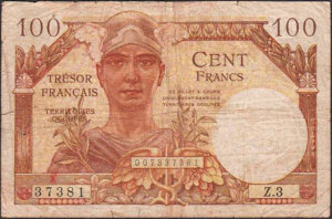 100 francs Trésor Français type 1947