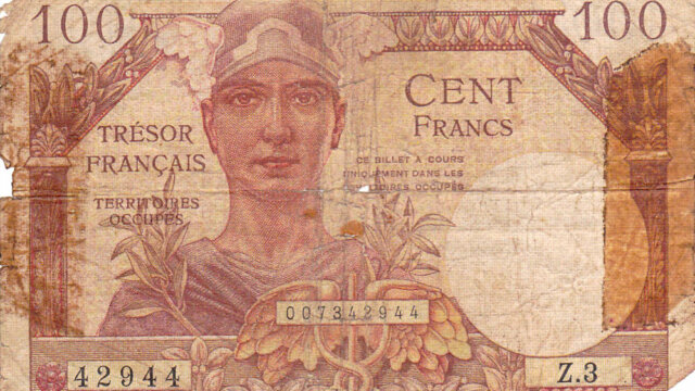 100 francs Trésor Français type 1947