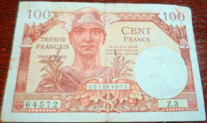 100 francs Trésor Français type 1947