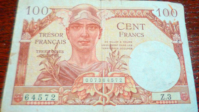 100 francs Trésor Français type 1947