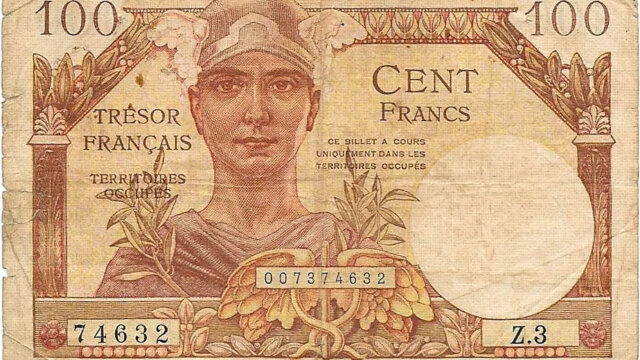 100 francs Trésor Français type 1947