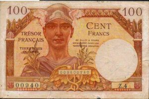 100 francs Trésor Français type 1947