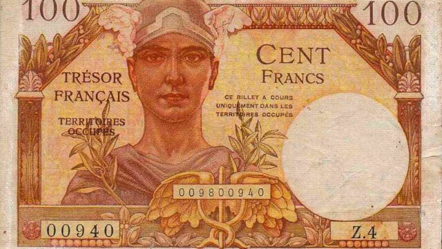 100 francs Trésor Français type 1947