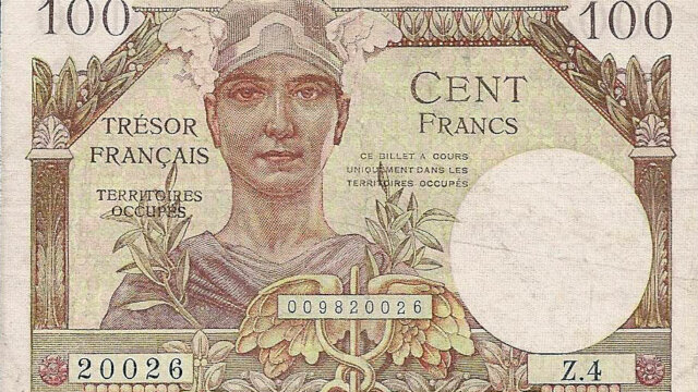 100 francs Trésor Français type 1947