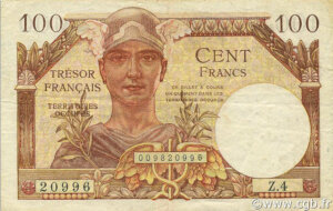 100 francs Trésor Français type 1947