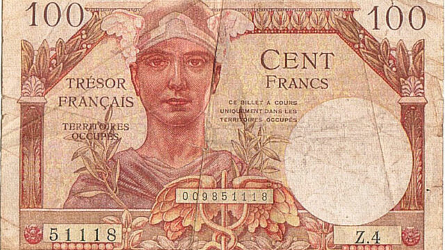 100 francs Trésor Français type 1947