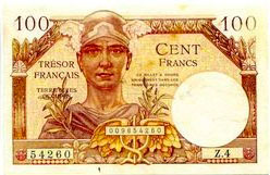 100 francs Trésor Français type 1947