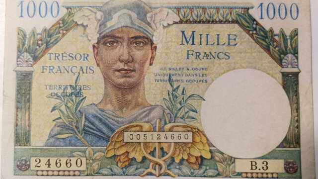 1000 francs Trésor Français type 1947