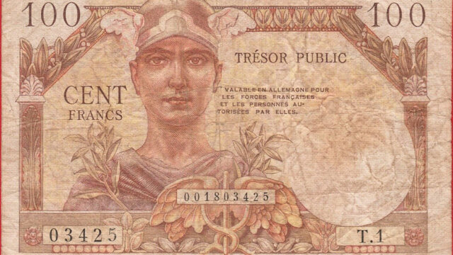 100 francs Trésor Public type 1955