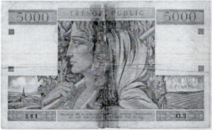 5000 francs Trésor Public type 1955