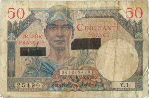 50 francs Suez type 1956