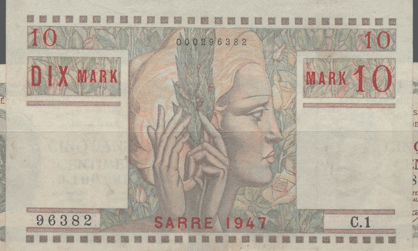 10 Mark Sarre type 1947