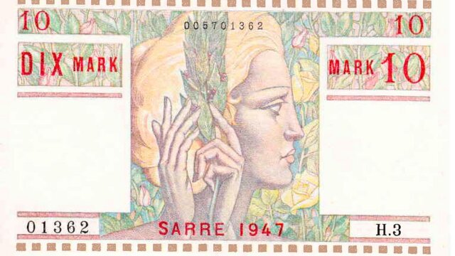 10 Mark Sarre type 1947