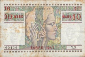 10 Mark Sarre type 1947