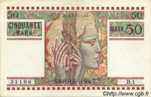 50 Mark Sarre type 1947