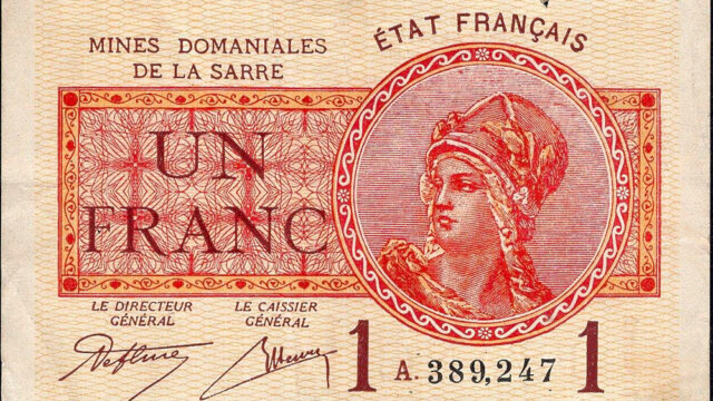 1 franc Mines domaniales de la Sarre type 1920