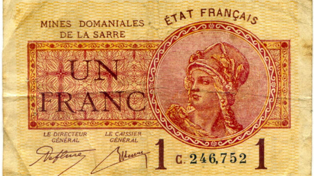 1 franc Mines domaniales de la Sarre type 1920