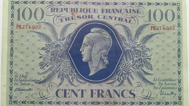 100 francs Marianne type 1943