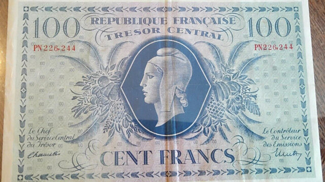 100 francs Marianne type 1943