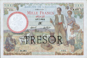 1000 francs Algérie type 1943