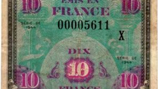 10 francs Drapeau type 1944