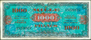 1000 francs Drapeau type 1944