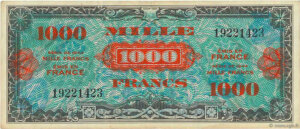 1000 francs Drapeau type 1944