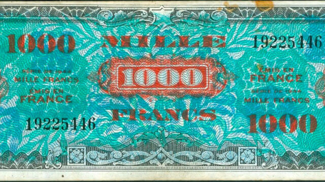 1000 francs Drapeau type 1944