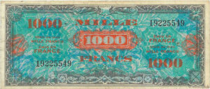 1000 francs Drapeau type 1944