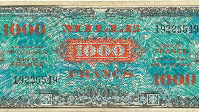 1000 francs Drapeau type 1944