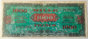 1000 francs Drapeau type 1944