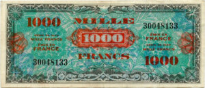 1000 francs Drapeau type 1944