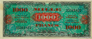 1000 francs Drapeau type 1944