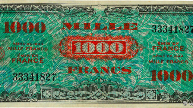 1000 francs Drapeau type 1944