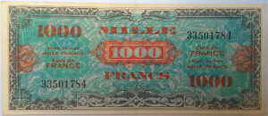 1000 francs Drapeau type 1944